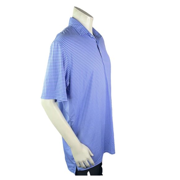 Holderness & Bourne Golf Men XL Performance Fabric Striped Shirt Tailored Fit - Picture 5 of 10